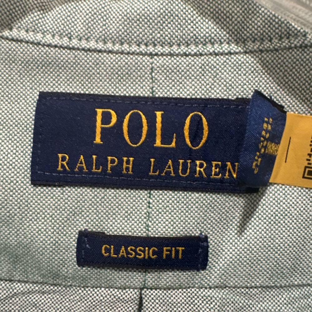 Polo Ralph Lauren Shirt‎ Mens XXL TTG CLASSIC FIT Short Sleet But ton Green - Picture 4 of 6